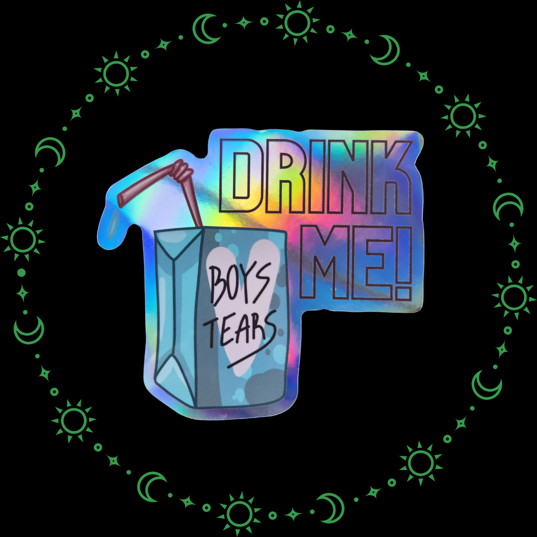 Drink Me Boys Tears Sticker